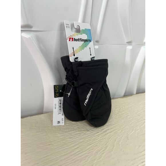 Hotfingers Tots Velcro Waterproof Mittens Black Size S (1-2) NEW with TAGS!!! - Picture 1 of 10
